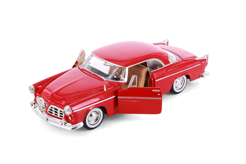 Box of 4 1955 Chrysler C300 Hardtop, ASSTD - Showcasts 77302D - 1/24 Scale Diecast Model Toy Cars