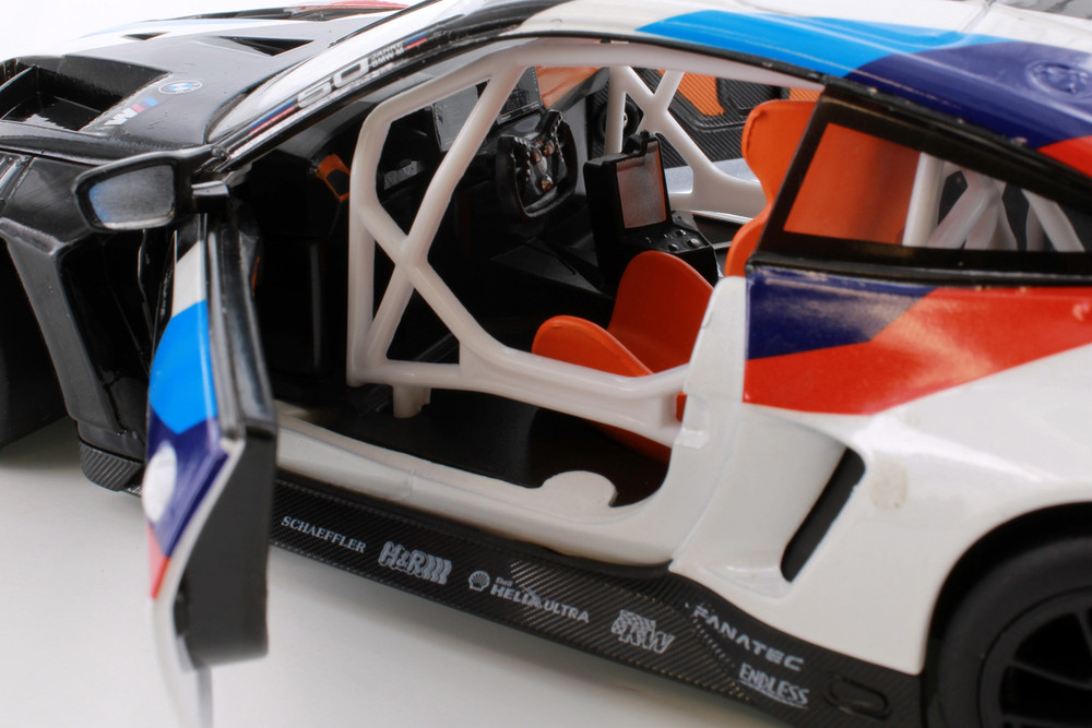 BMW M4 GT3 Motorsport #1, Black/White - Showcasts 68282KD - 1/24 Scale Diecast Model Toy Car