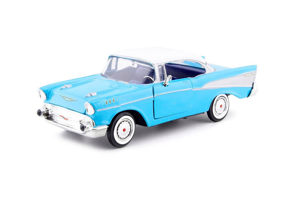 1957 Chevy Bel Air, Blue - Showcasts 77228BU - 1/24 Scale Diecast Model Toy Car (No Box)
