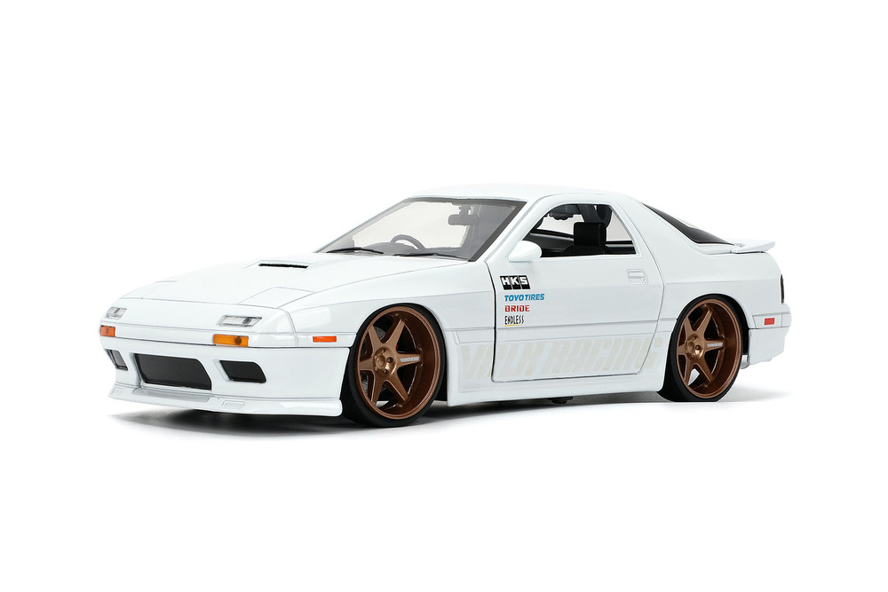 1985 Mazda RX-7 FC, White - Jada Toys 35955 - 1/24 Scale Diecast Model Toy Car