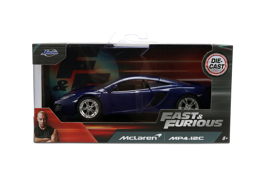 McLaren MP4.12C "Furious 7", Blue - Jada Toys 35695IS - 1/32 Scale Diecast Model Toy Car