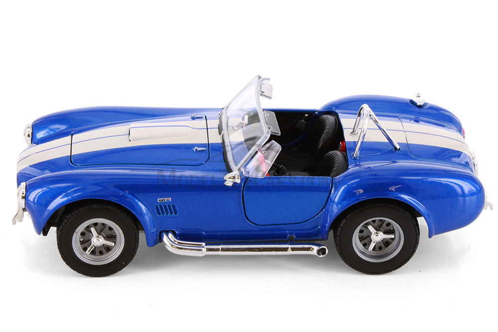 1965 Shelby Cobra 427 S/C Convertible, Blue - Welly 24002WBU/24 - 1/24 Scale Diecast Model Toy Car