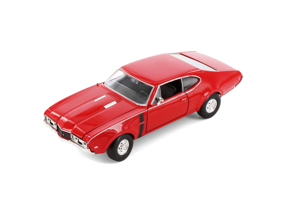Box of 4 1968 Oldsmobile 442 Hardtop, ASSTD - Showcasts 24024/4D - 1/24 Scale Diecast Model Toy Cars
