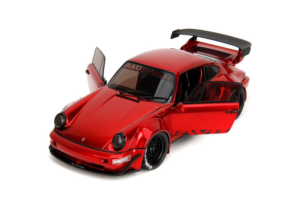 Rauh-Welt Begriff (RWB) Body Kit w/Display Base, Red - Jada Toys 35726 - 1/18 Scale Diecast Model Toy Car