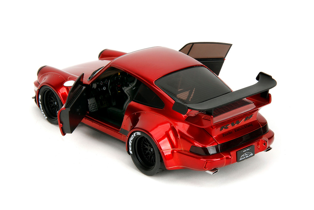 Rauh-Welt Begriff (RWB) Body Kit w/Display Base, Red - Jada Toys 35726 - 1/18 Scale Diecast Model Toy Car