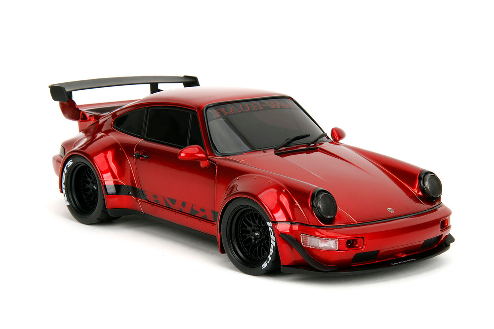 Rauh-Welt Begriff (RWB) Body Kit w/Display Base, Red - Jada Toys 35726 - 1/18 Scale Diecast Model Toy Car