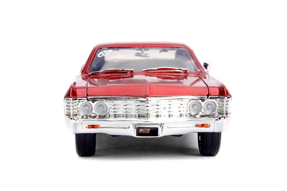 1967 Chevy Impala SS #67 "Golden Ruby", Red w/Gold - Jada Toys 30529 - 1/24 Scale Diecast Model Toy Car