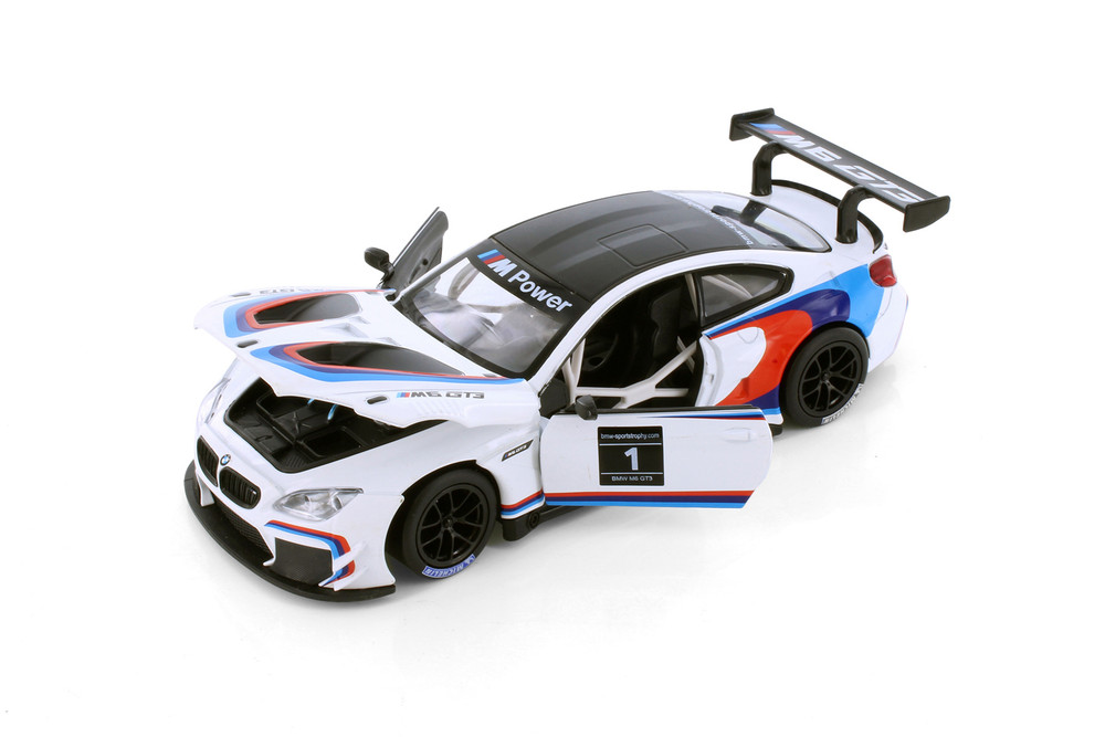 BMW M6 GT3 #1, White - Showcasts 68255/56D - 1/24 Scale Diecast Model Toy Car