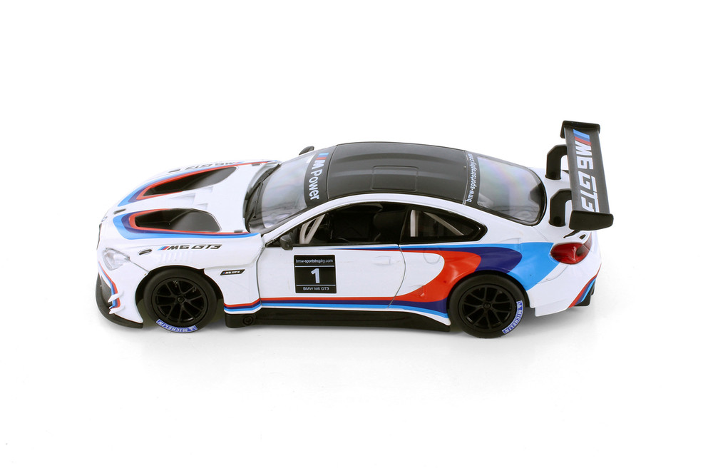 BMW M6 GT3 #1, White - Showcasts 68255/56D - 1/24 Scale Diecast Model Toy Car