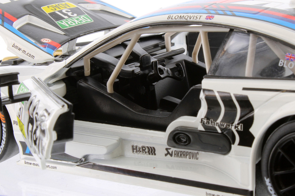 BMW M4 DTM #31, White - Showcasts 68255/56D - 1/24 Scale Diecast Model Toy Car