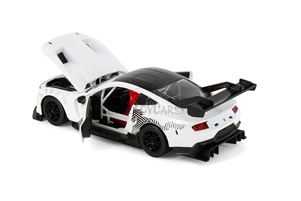 2024 Ford Mustang GT3, White - Showcasts 661293D - 1/24 Scale Diecast Model Toy Car