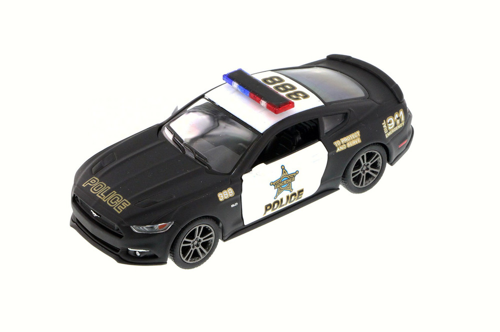 Ford/Chevy Police Car 2 Pack, Black - Kinsmart 5383DP-5386DP - 1/38 Scale Diecast Model Toy Cars