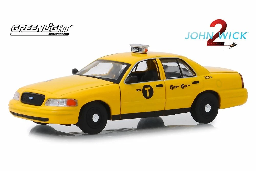 2008 Ford Crown Victoria (NYC Taxi), John Wick 2 - Greenlight 86561 - 1/43 scale Diecast Car