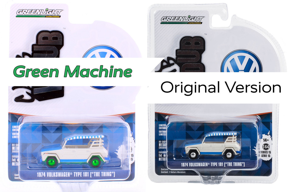 GREEN MACHINE 1974 Volkswagen Thing (Type 181), White - Greenlight 36060D/48 - 1/64 scale Diecast Model Toy Car