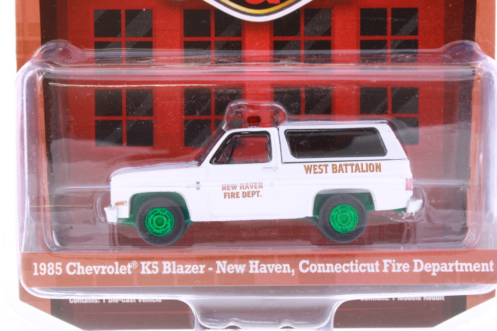 GREEN MACHINE 1985 Chevy K5 Blazer, White - Greenlight 67030D/48 - 1/64 scale Diecast Model Toy Car