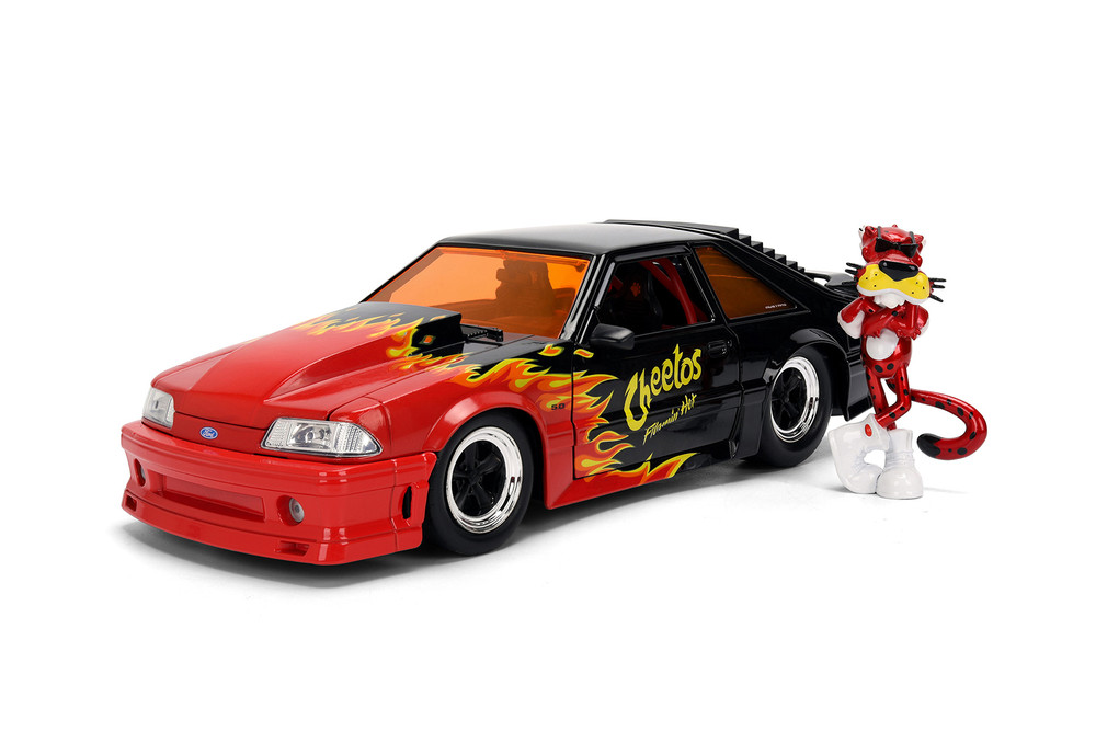1989 Ford Mustang GT w/Chester Cheetah Figure, Cheetos Flamin' Hot