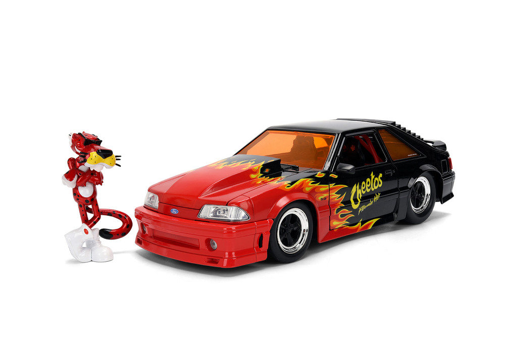 1989 Ford Mustang GT w/Chester Cheetah Figure, Cheetos Flamin' Hot