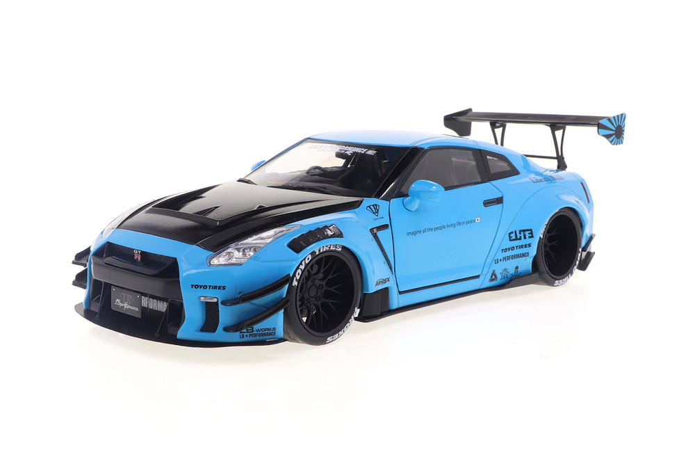 2023 Nissan GT-R (R35) Liberty Walk Body Kit 2.0, Baby Blue w