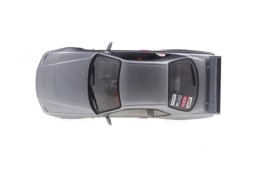 1999 Nissan Skyline (R34) GT-R Hardtop, Silver w/Purple Accents - Solido S1804310 - 1/18 Scale Diecast Model Toy Car