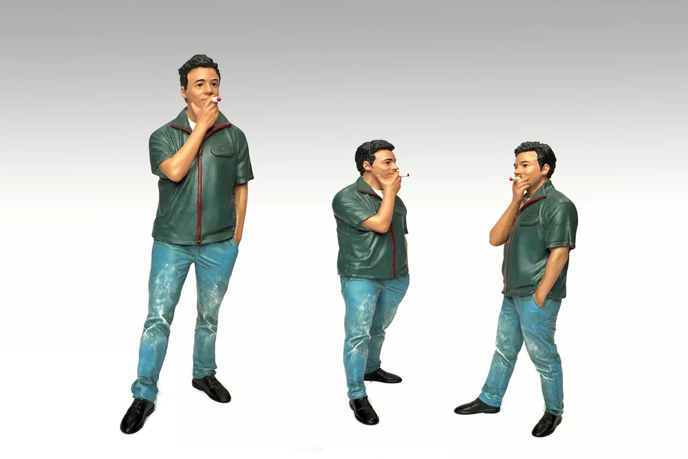 Top Tuners Figure #3, Green - American Diorama ADP-60103 - 1/18 Scale Figurine - Diorama Accessory