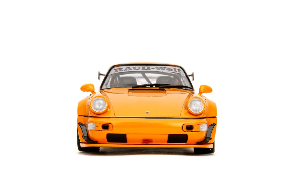 2016 Porsche RWB Body Kit Hibiki w/Display Base, Glossy Orange - Jada Toys 36383 - 1/18 Scale Diecast Model Toy Car