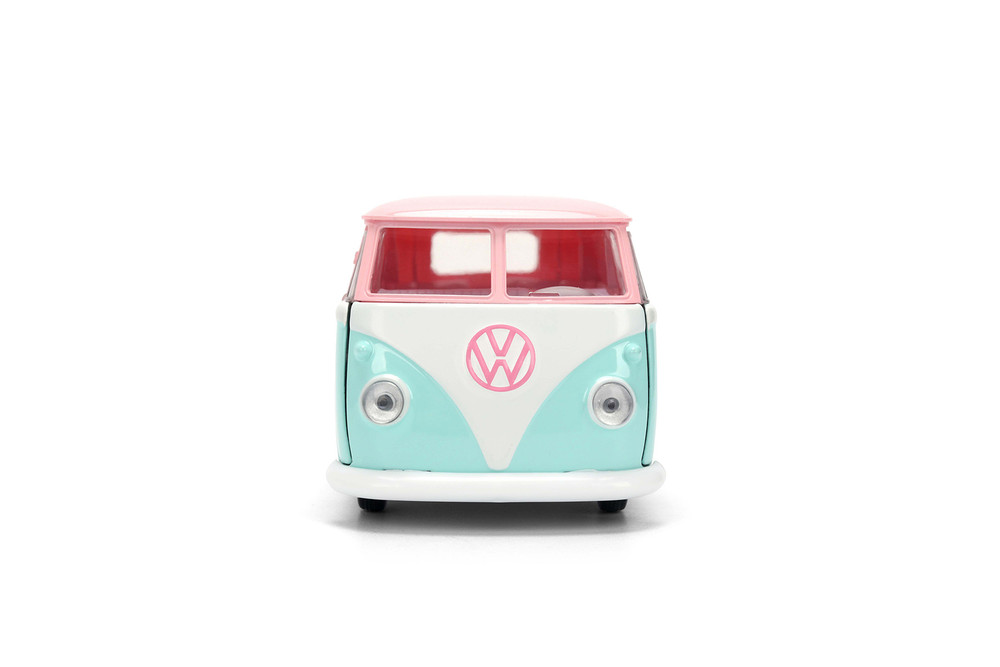 Disney Stitch 1961 Volkswagen Bus, Pastel Pink/Blue - Jada Toys