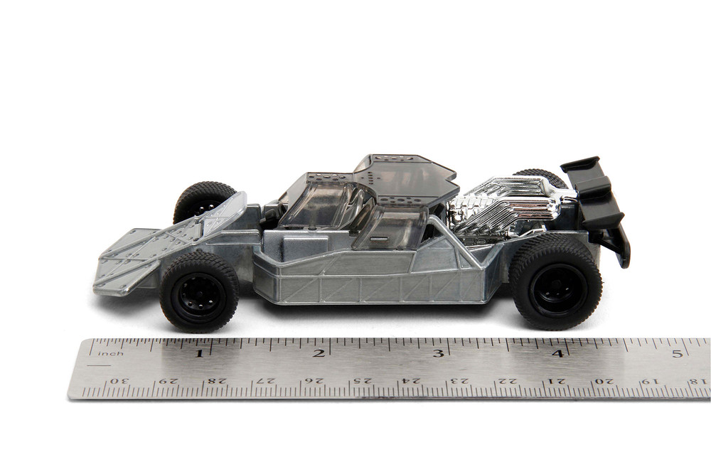 Flip Car F6, Raw Metal Gray - Jada Toys 34445 - 1/32 Scale Diecast Model Toy Car
