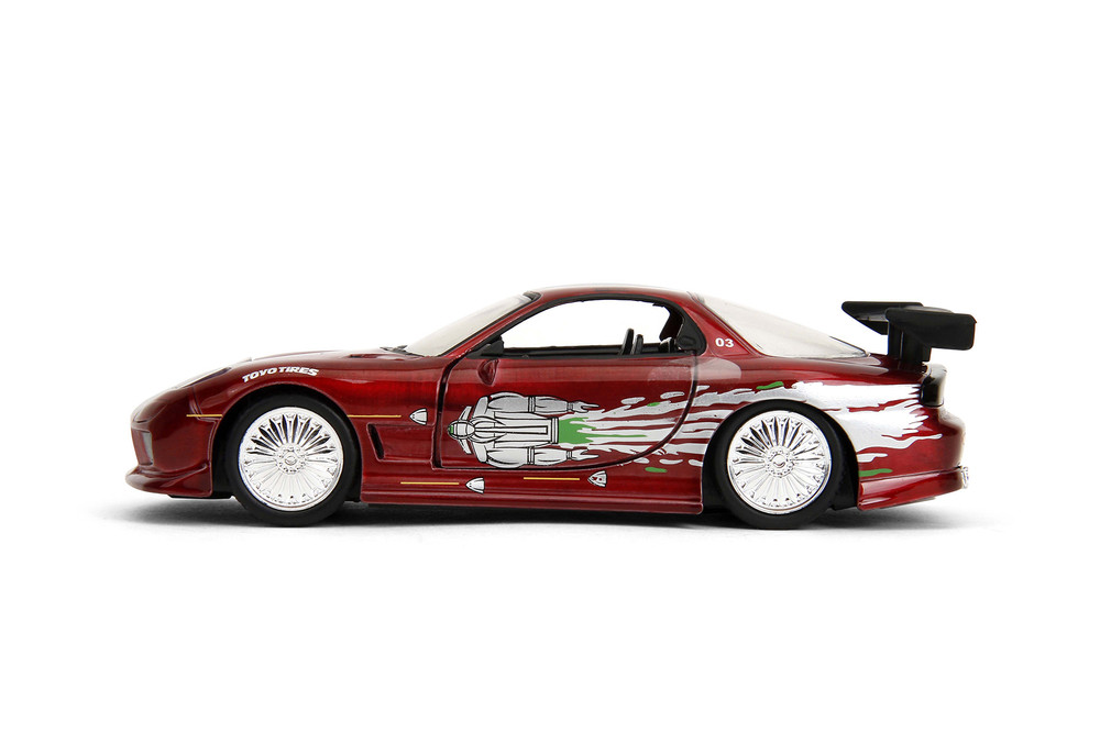 Dom's 1995 Mazda RX-7, Candy Red - Jada Toys 35400 - 1/32 Scale Diecast Model Toy Car