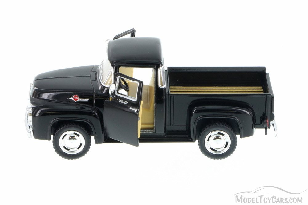1956 Ford F-100 Pickup Truck, Black - Kinsmart 5385D - 1/38 Diecast Car (Brand New, but NOT IN BOX)