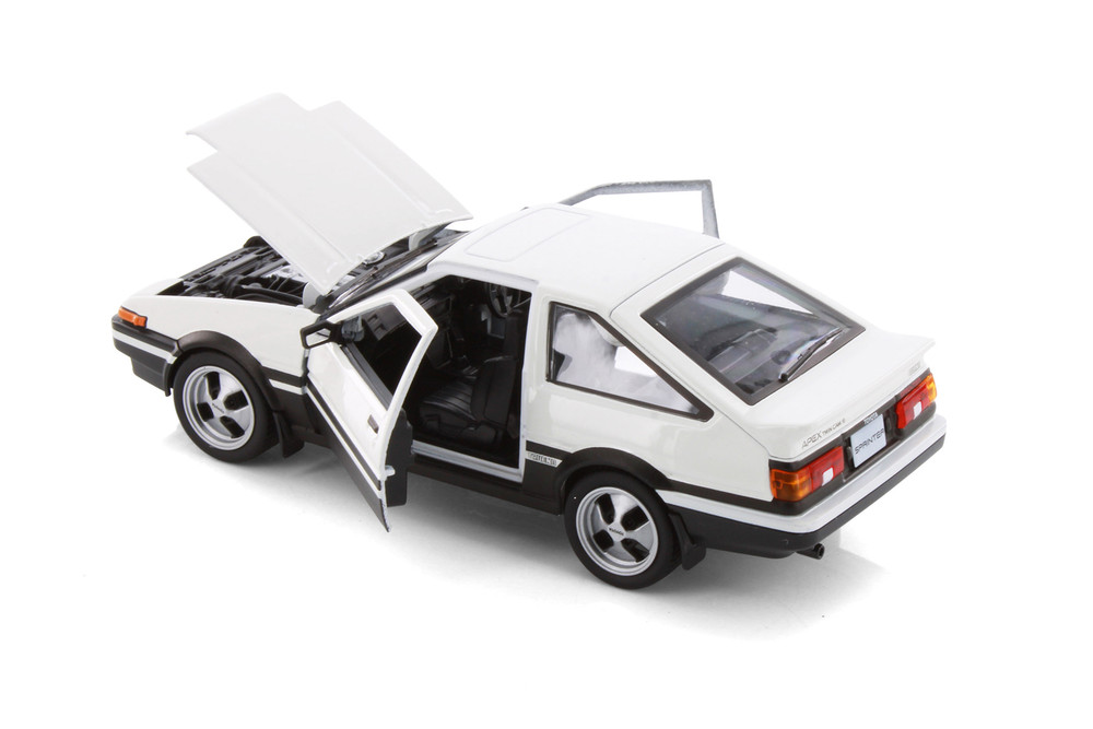 Box of 4 Toyota Sprinter Trueno AE86, ASSTD - Showcasts 37916 - 1/24 Scale Diecast Model Toy Cars