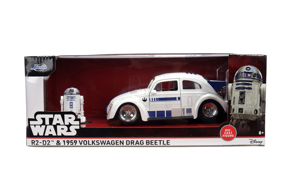1959 Volkswagen Drag Beetle w/R2-D2 Figure, Star Wars - Jada Toys