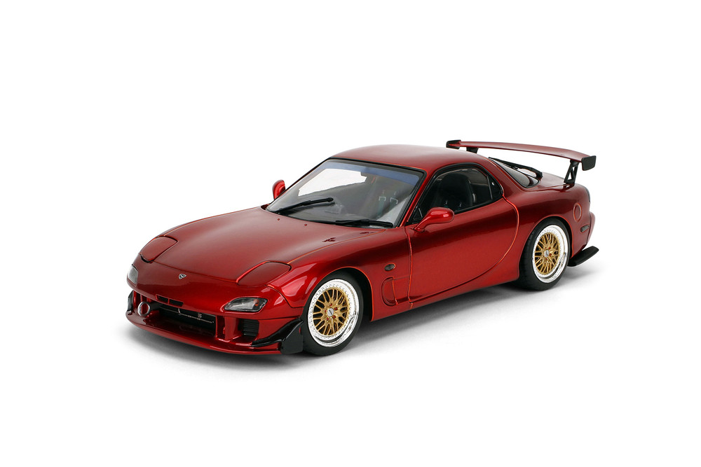 ミニカー 1/43 Mazda RX-7 (FD3S) Type RS Red Mazda RX7 Type RS (FD3S) w/Display Base, Candy Red - Jada Toys