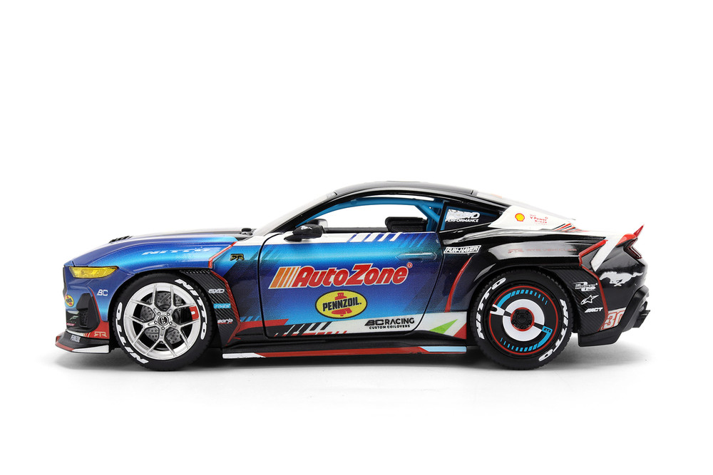 2025 Ford Mustang RTR "AutoZone", #130 James Deane - Jada Toys 37244/4 - 1/24 Scale Diecast Model Toy Car