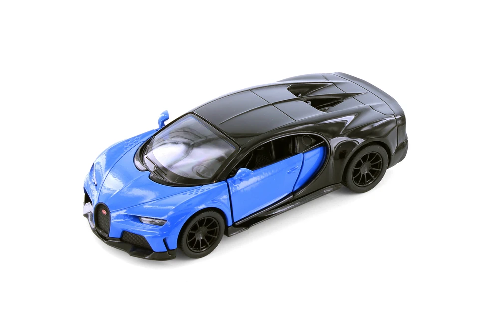 Box of 12 Bugatti Collection Assortment - Kinsmart 5480D - 5" Scale Diecast Model Toy Cars