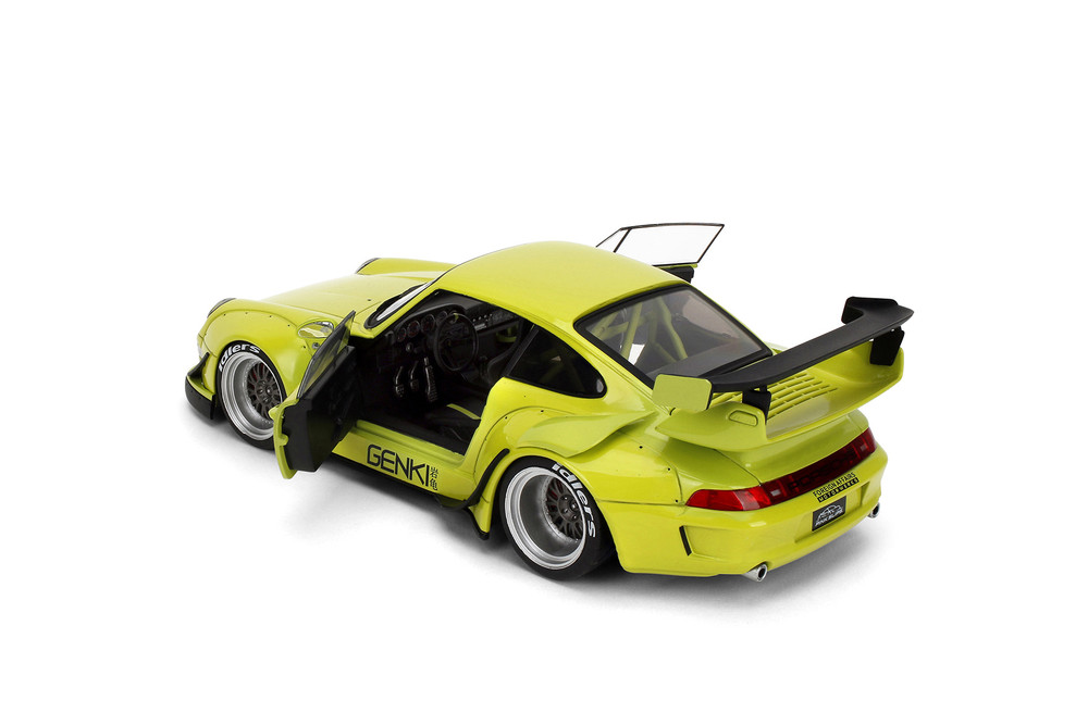 Porsche RWB Body Kit Genki w/Display Base, Lime Green - Jada Toys