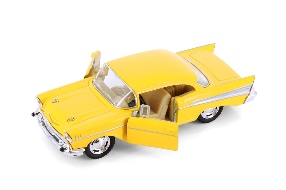 1957 Chevy Bel Air, Yellow - 5313D - 1/40 scale Diecast Model Toy