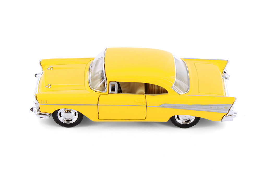 1957 Chevy Bel Air, Yellow - 5313D - 1/40 scale Diecast Model Toy