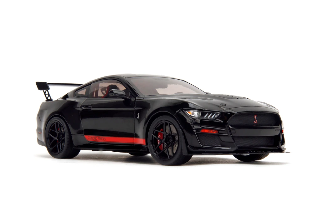 2022 Ford Shelby GT500 "Code Red" w/Display Base, Black - Jada Toys 36385 - 1/18 Scale Diecast Model Toy Car