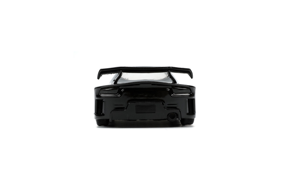 1995 Mazda RX-7 w/Black Panther Figure, Black - Jada Toys 33078 - 1/32 scale Diecast Model Toy Car