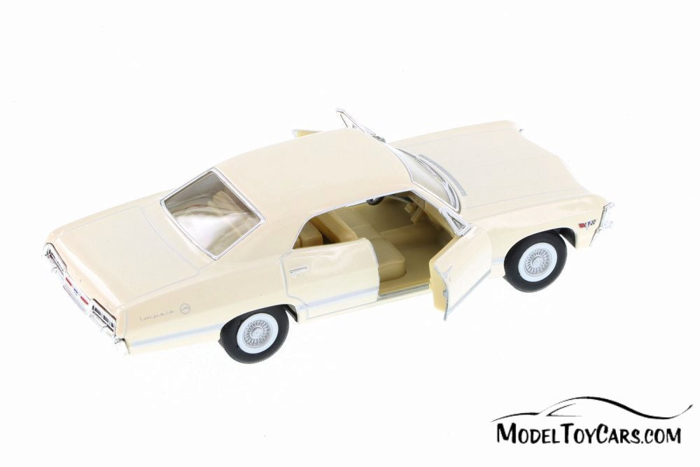 1967 Chevy Impala Hard Top, White - Kinsmart 5418D - 1/43 Scale Diecast Model Toy Car