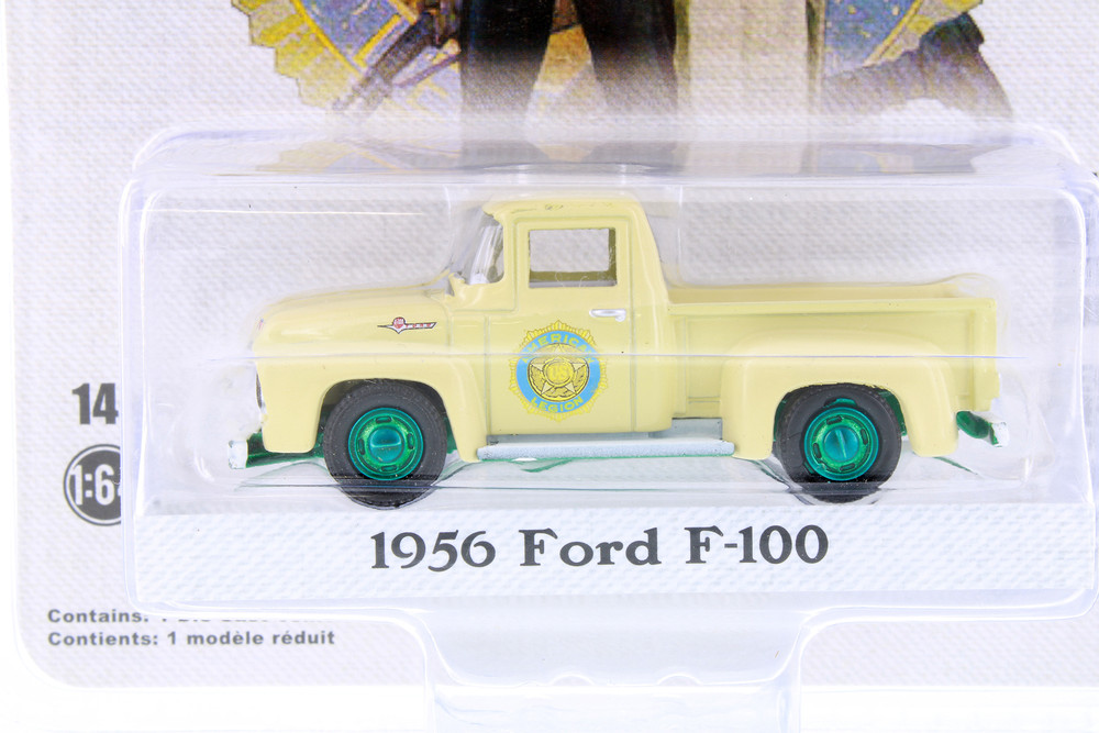 GREEN MACHINE 1956 Ford F-100 Pickup Truck, Cream/Ivory - Greenlight 54060B/48 - 1/64 scale Diecast Model Toy Car