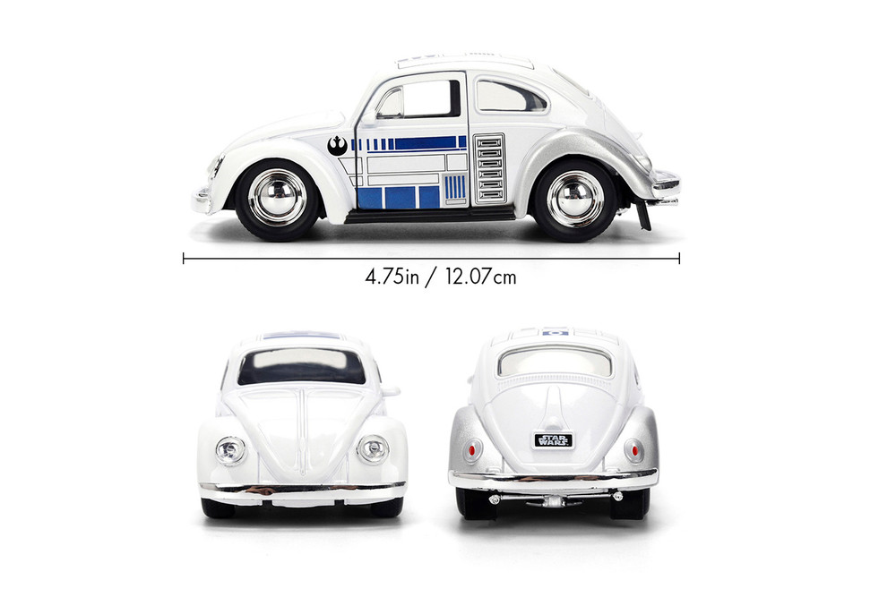 1959 Volkswagen Beetle R2-D2, Star Wars - Jada Toys 36982 - 1/32 Scale Diecast Model Toy Car