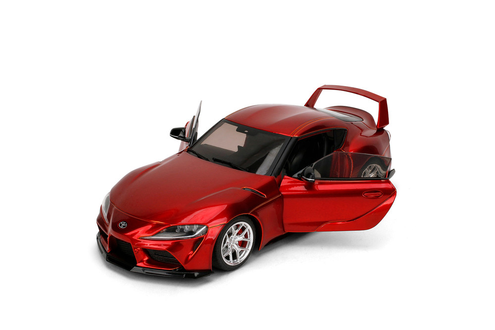 Toyota GR Supra w/Display Base, Candy Red - Jada Toys 36468 - 1/18
