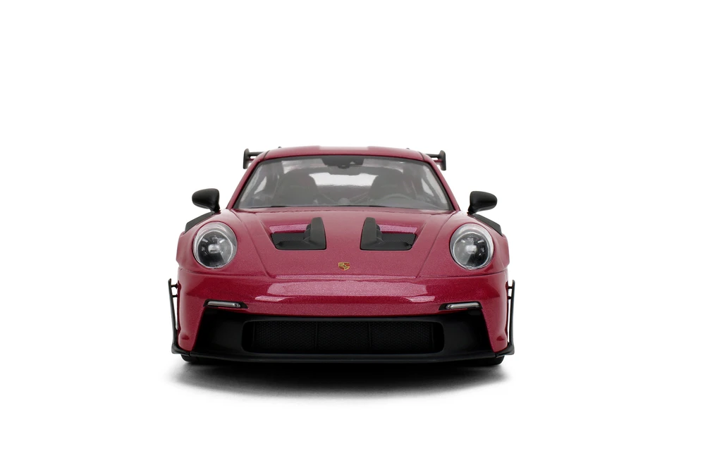 Porsche 911 GT3 RS w/Display Base, Cabernet Red - Jada Toys 36469 - 1/18 Scale Diecast Model Toy Car