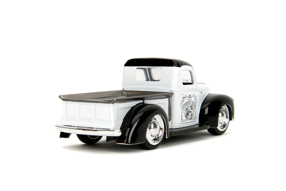 Disney Mickey Mouse 1941 Ford Pickup Truck, Steamboat Willie Theme - Jada Toys 36091 - 1/32 Scale Diecast Model Toy Car
