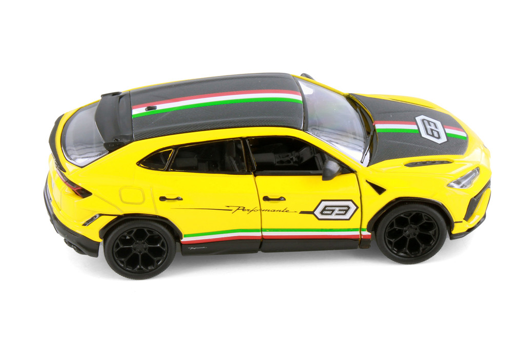 Lamborghini Urus Performante 2-Pack, Yellow - Kinsmart - 1/40 Scale Diecast Model Toy Car