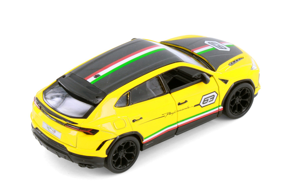 Lamborghini Urus Performante 2-Pack, Yellow - Kinsmart - 1/40 Scale Diecast Model Toy Car