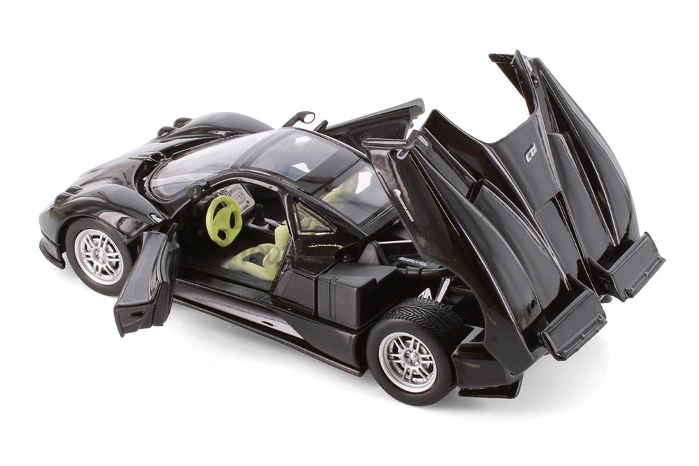 Pagani Zonda C12 w/Sunroof, Black - Showcasts® 77272BK - 1/24 Scale Diecast Model Toy Car