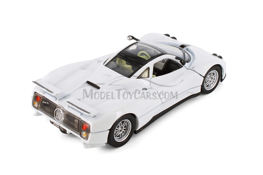 Pagani Zonda C12 w/Sunroof, White - Showcasts® 77272WT - 1/24 Scale Diecast Model Toy Car