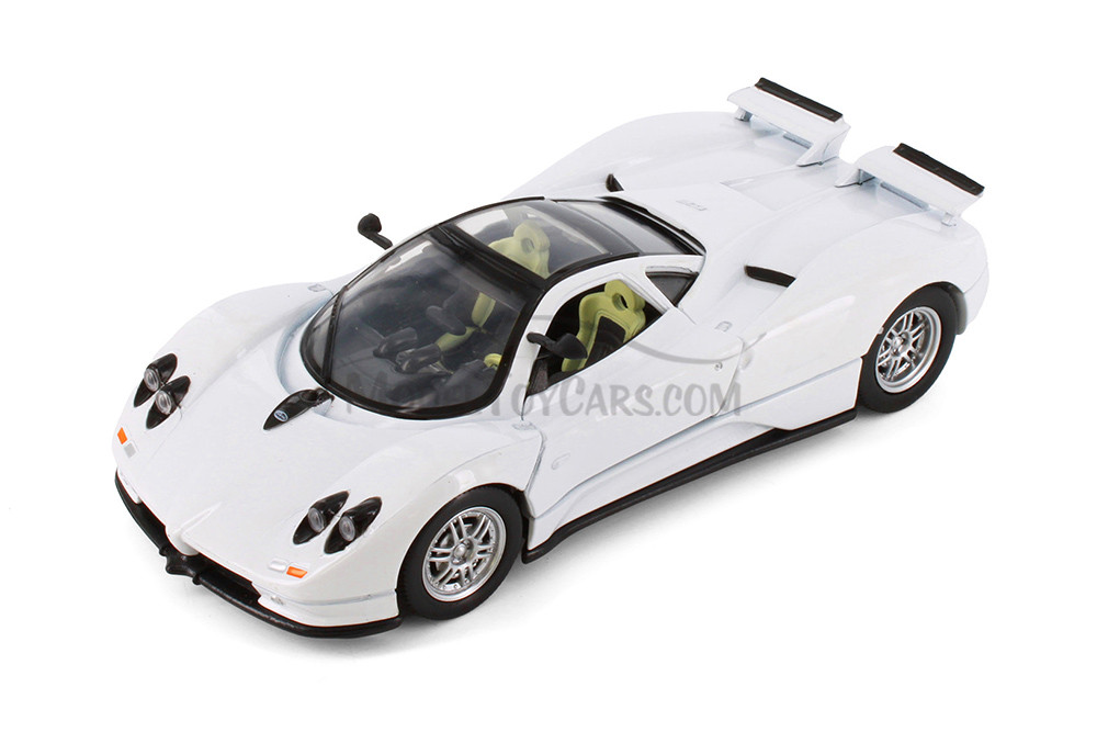 Pagani Zonda C12 w/Sunroof, White - Showcasts® 77272WT - 1/24 Scale Diecast Model Toy Car